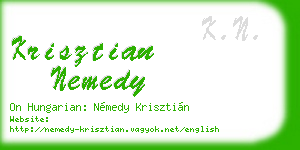 krisztian nemedy business card